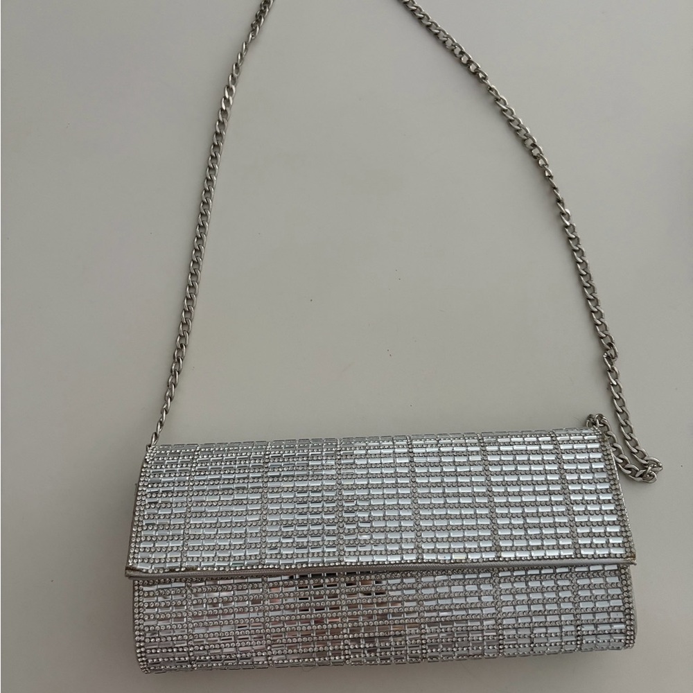 Glamorous Silver Chain Wristlet